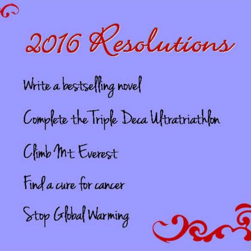 make realistic, attainable goals right now