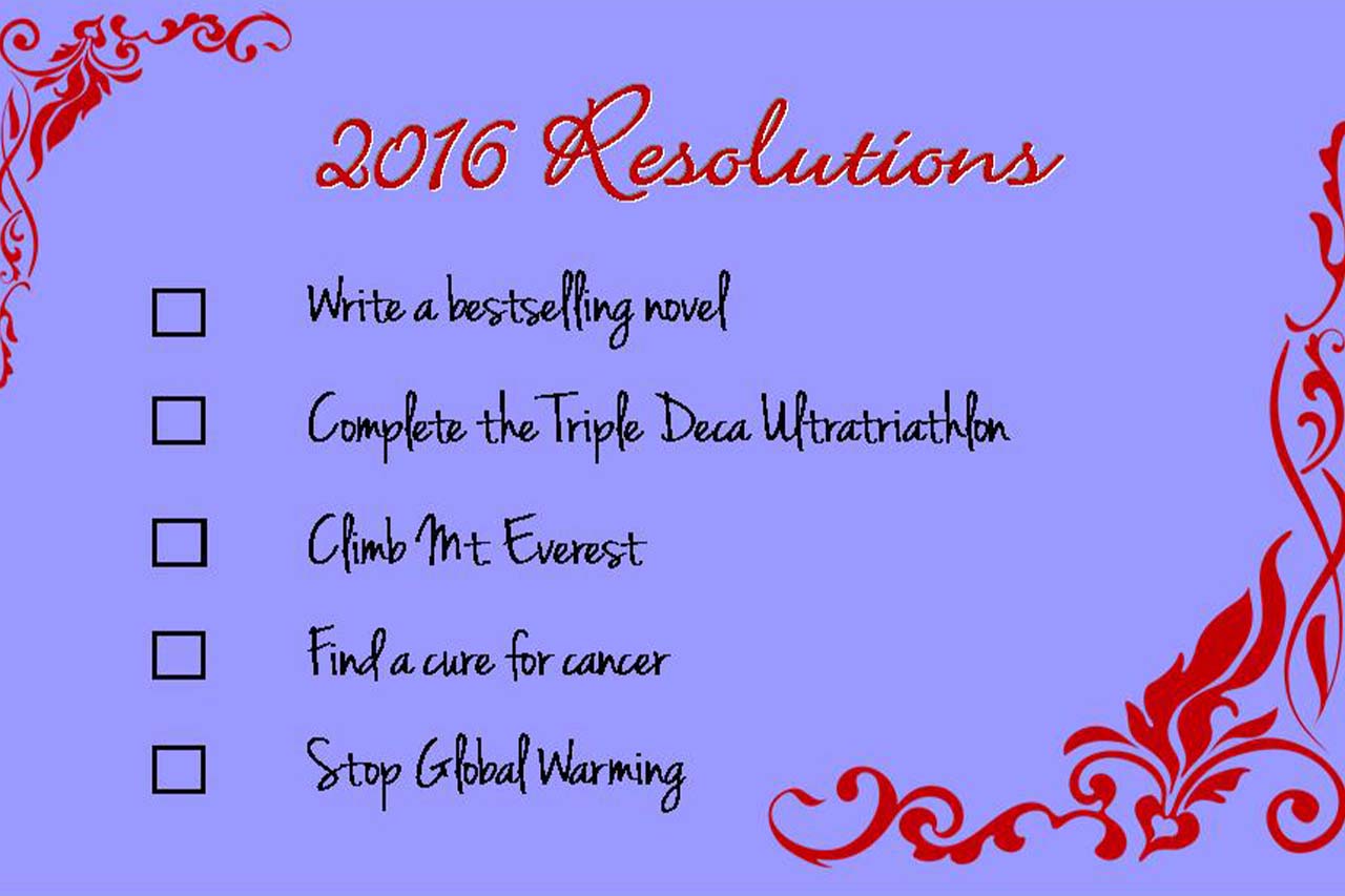 make realistic, attainable goals right now