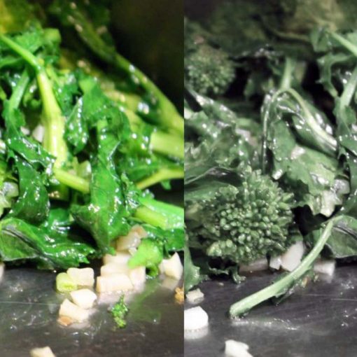 What color do you cook your green vegetables?