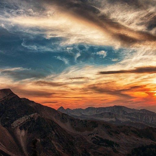 sunrise over the mountains