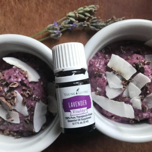 Blueberry lavender ice cream