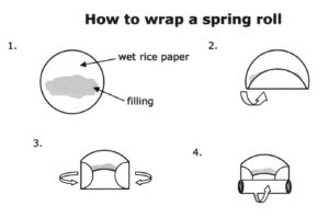 how to wrap a spring roll