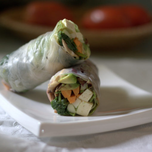 raw spring rolls