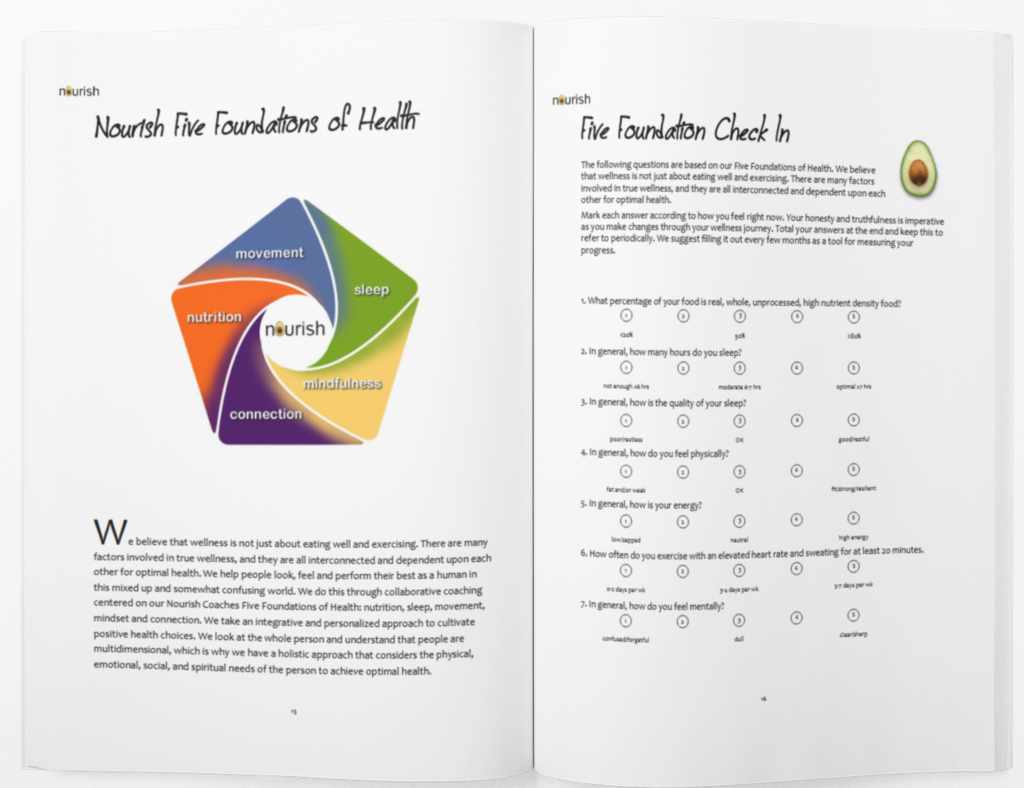 Nourish Workbook sample