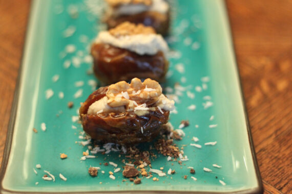 spiced creamy stuffed dates