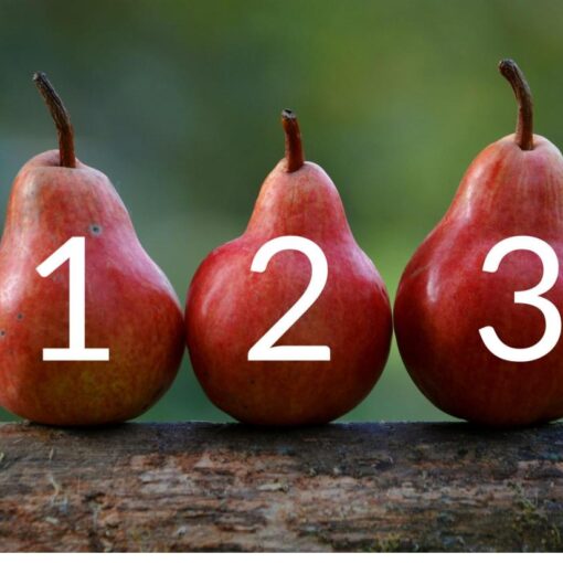 three pears
